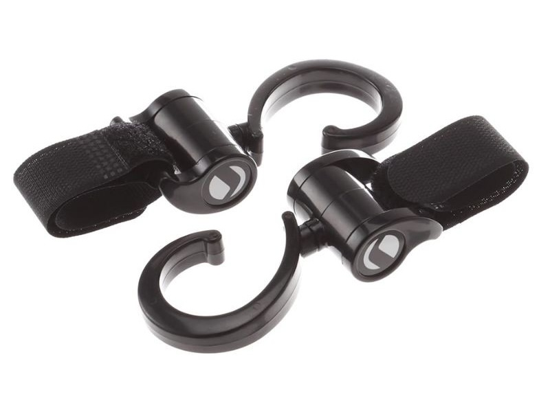 Háčky na kočárek 2 ks Black