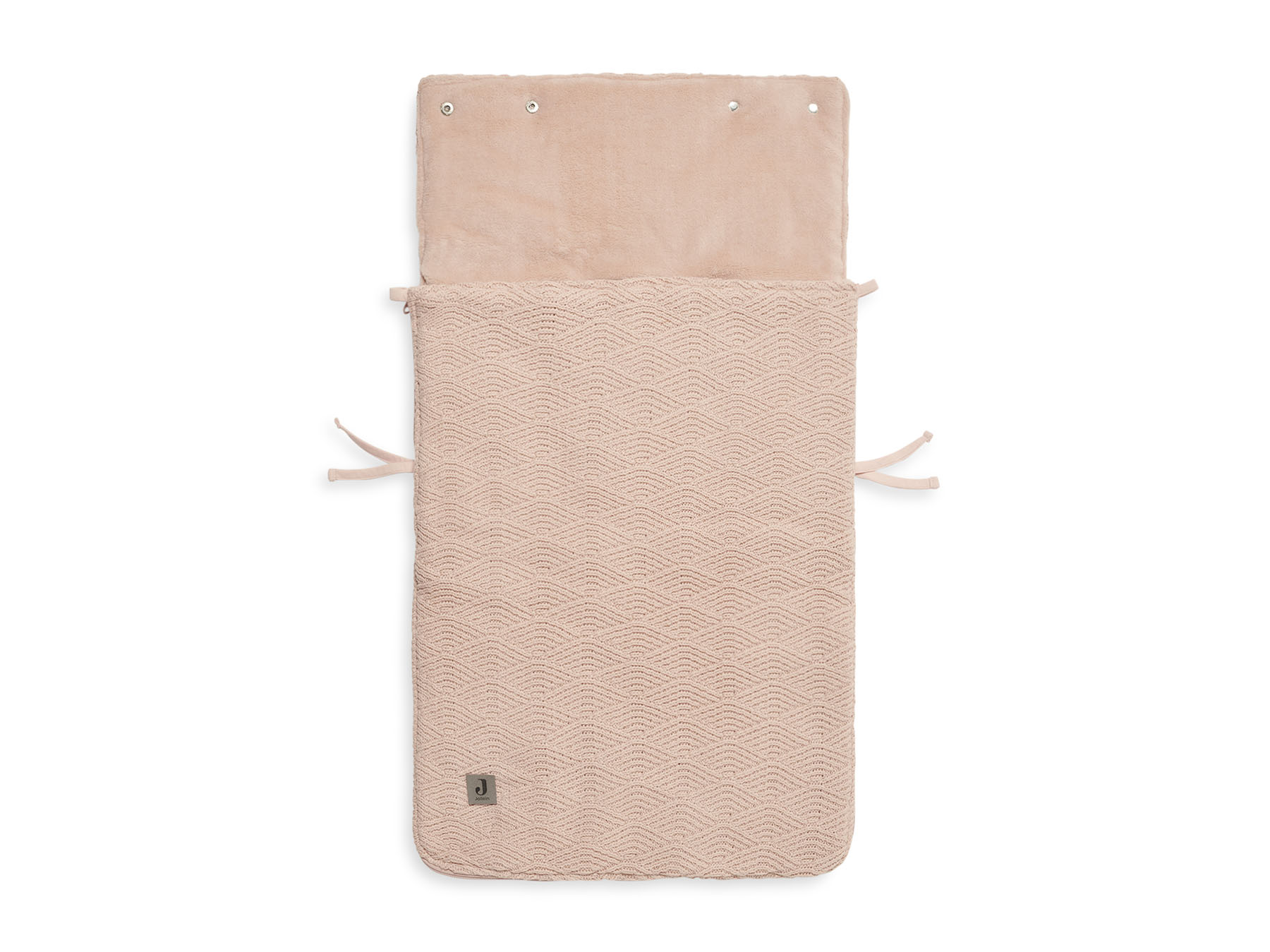 Fusak do autosedačky River Knit Pale Pink