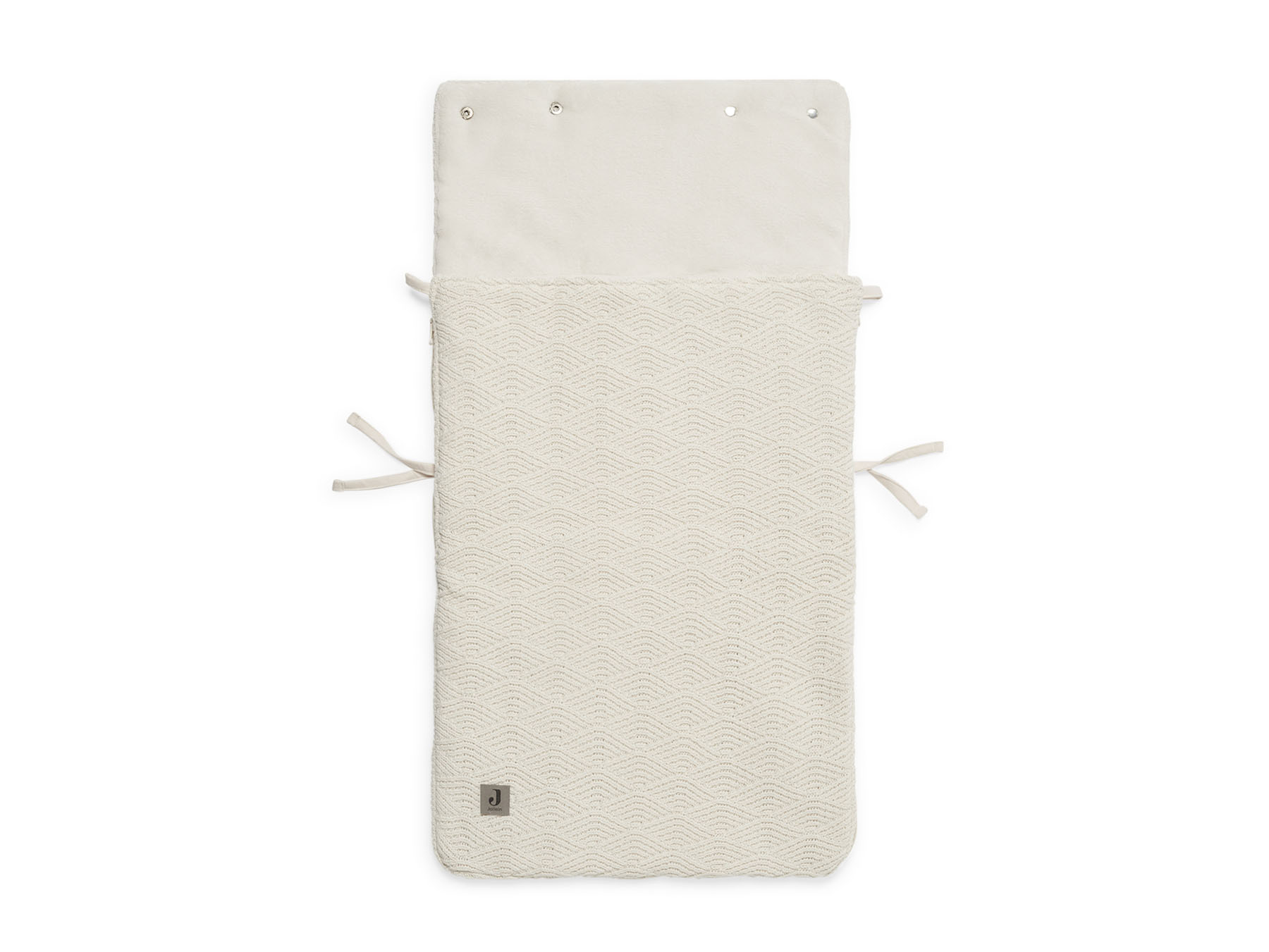 Fusak do autosedačky River Knit Cream White