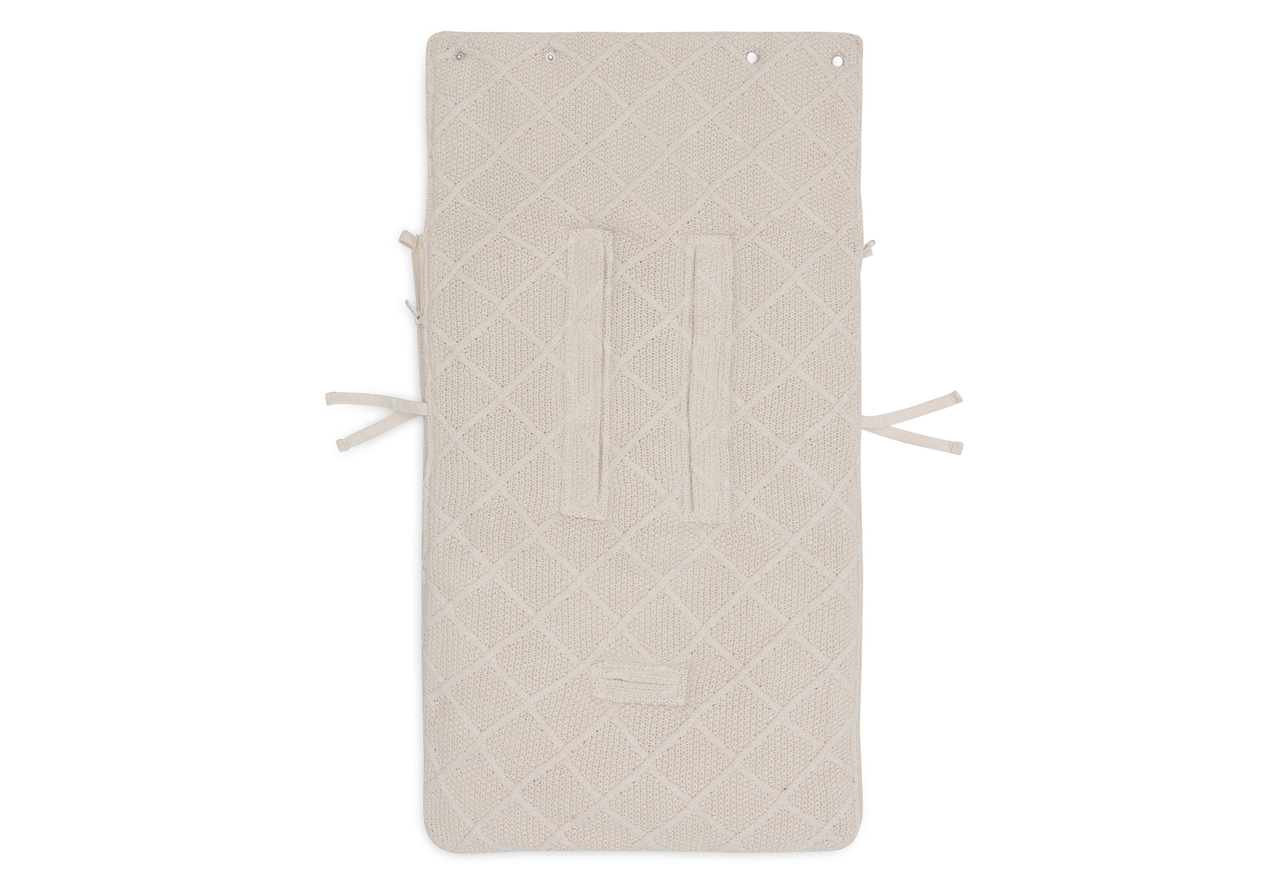 Fusak do autosedačky Check Knit Oatmeal