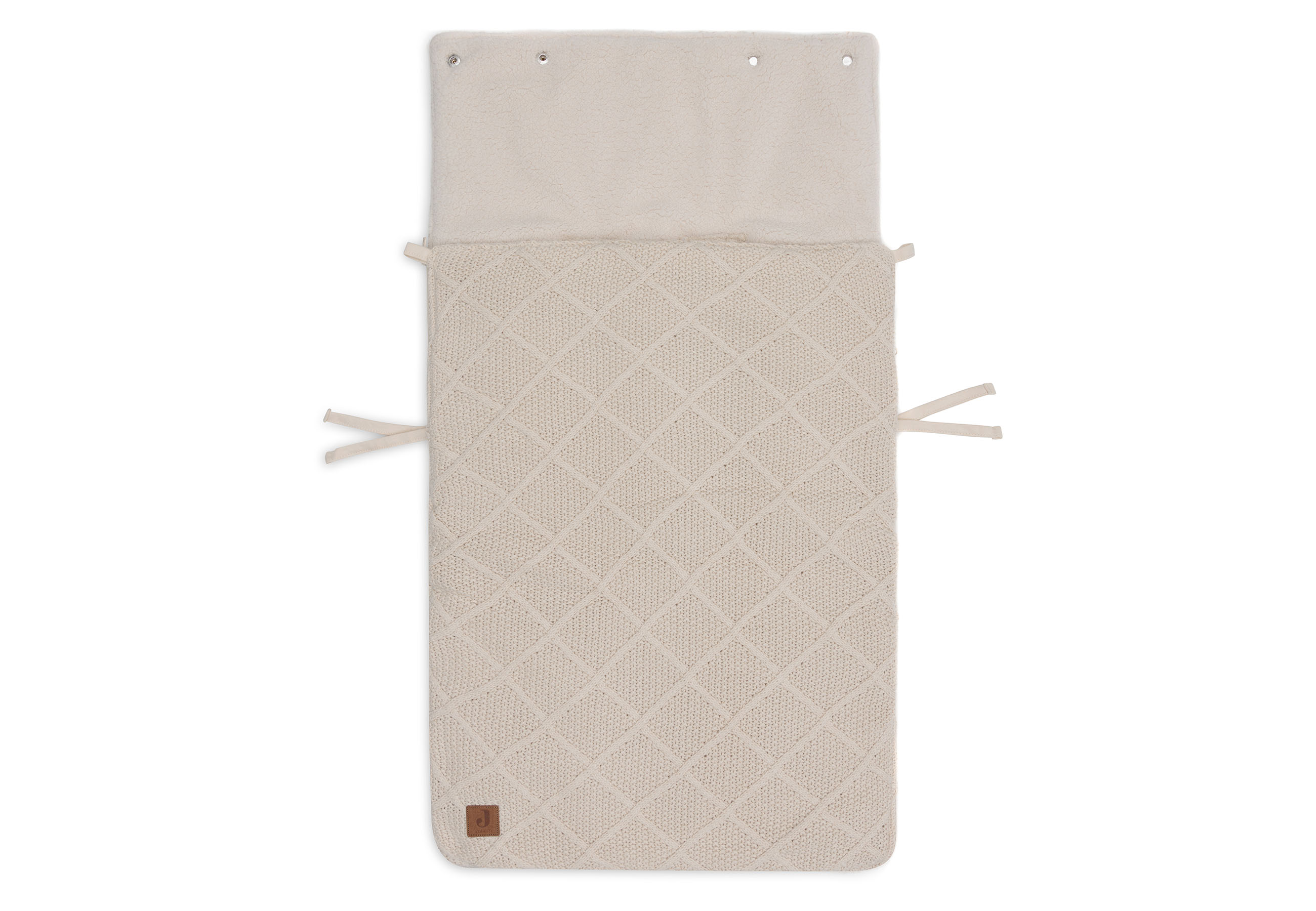 Fusak do autosedačky Check Knit Oatmeal