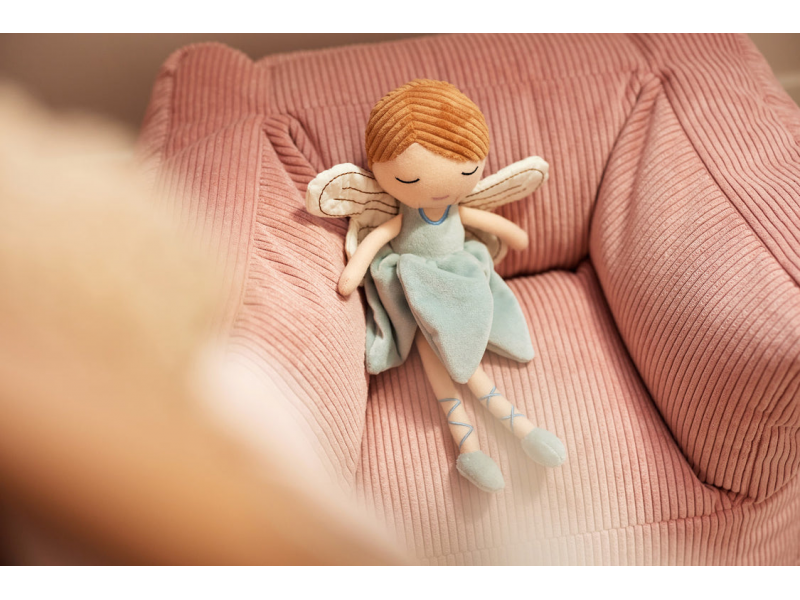 Křeslo dětské Beanbag Corduroy Wild Rose