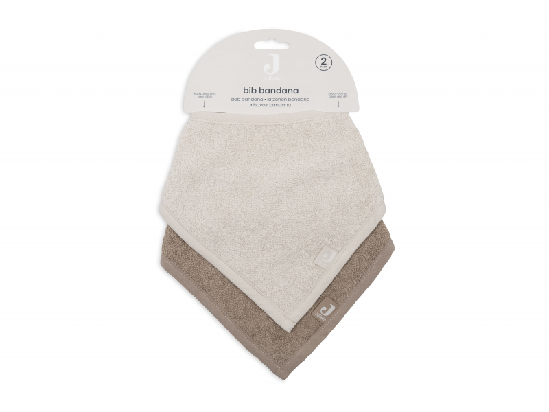Bryndáček bandana 2ks Sand / Milky Coffee