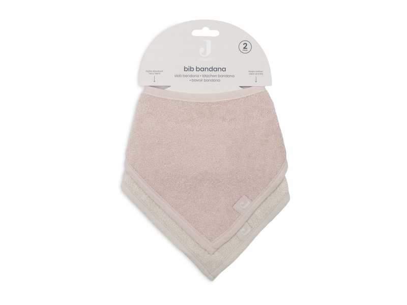 Bryndáček bandana 2ks Silk Rose / Sand