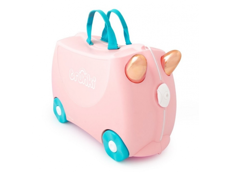 Trunki Kufřík + odrážedlo plameňák Flossi