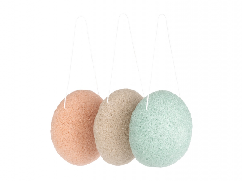 Mycí houba přírodní Konjac 3 ks