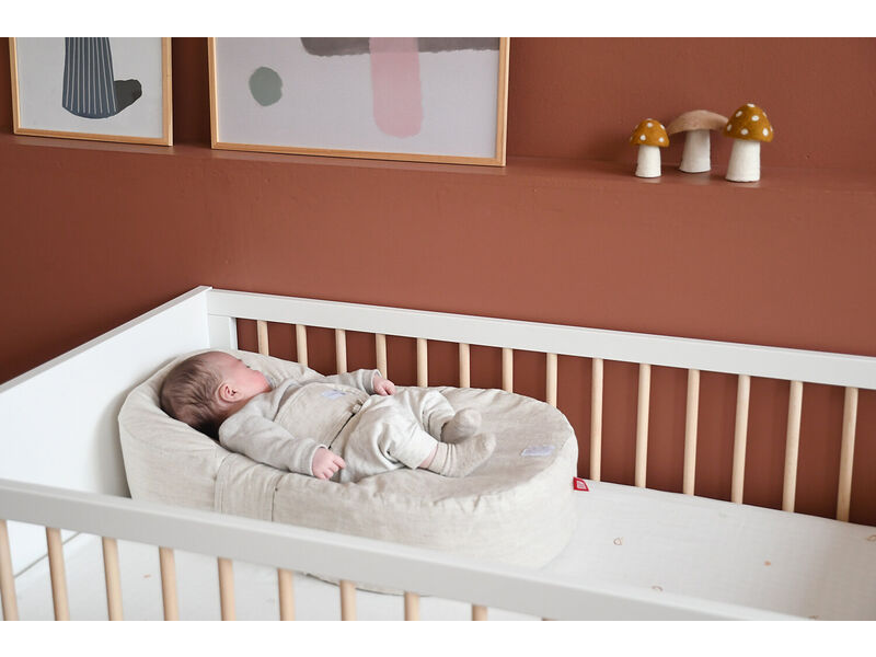 CocoonaBaby podložka + povlak Natural Linen