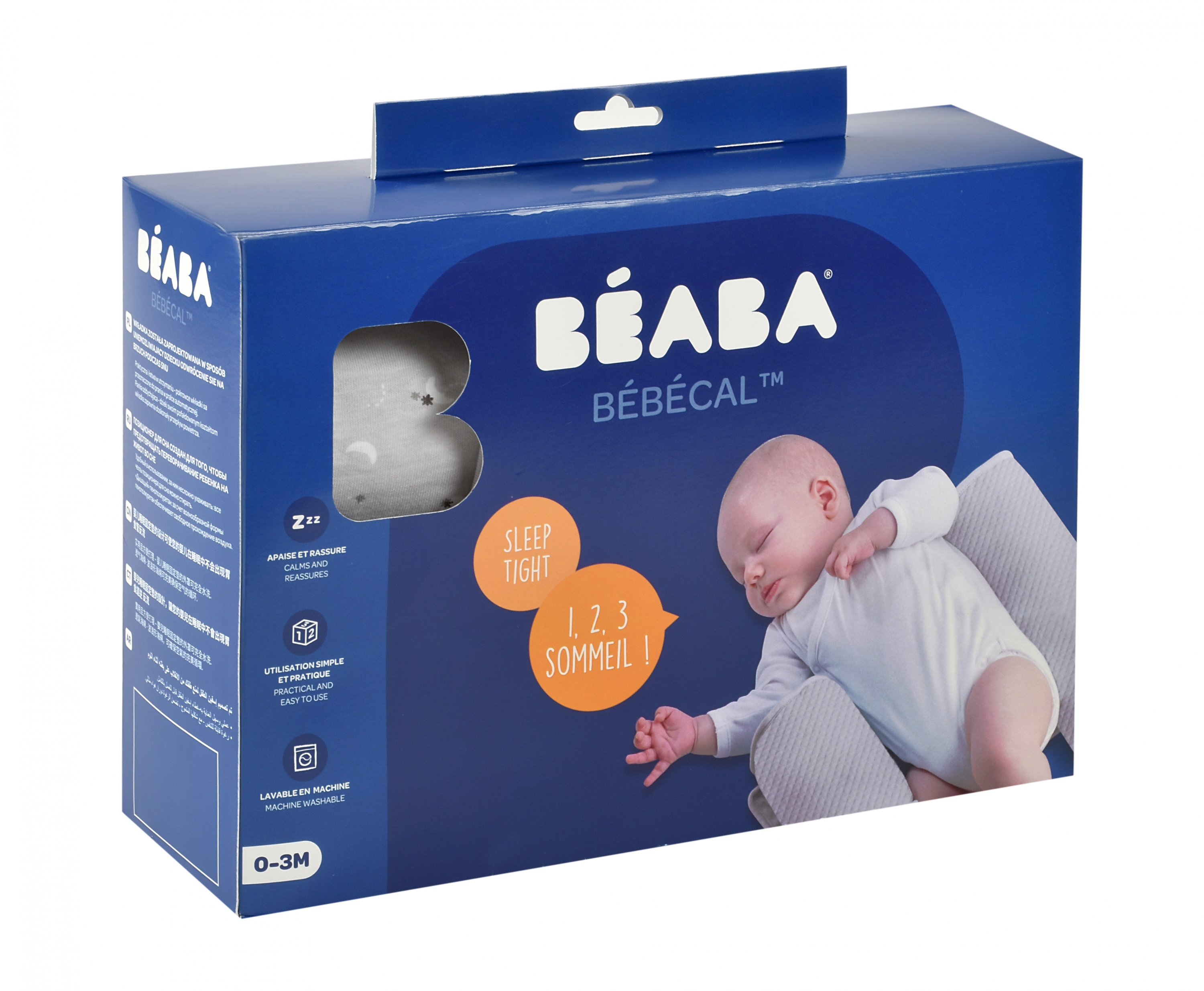 BEABA Polohovací podložka Bébécal Moon & Stars