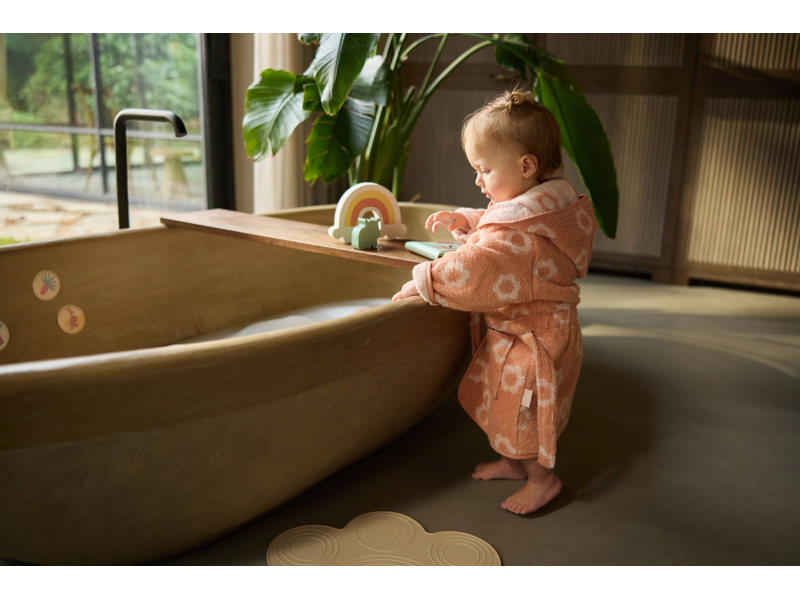 Župan froté 1-2 roky Jacquard Flower