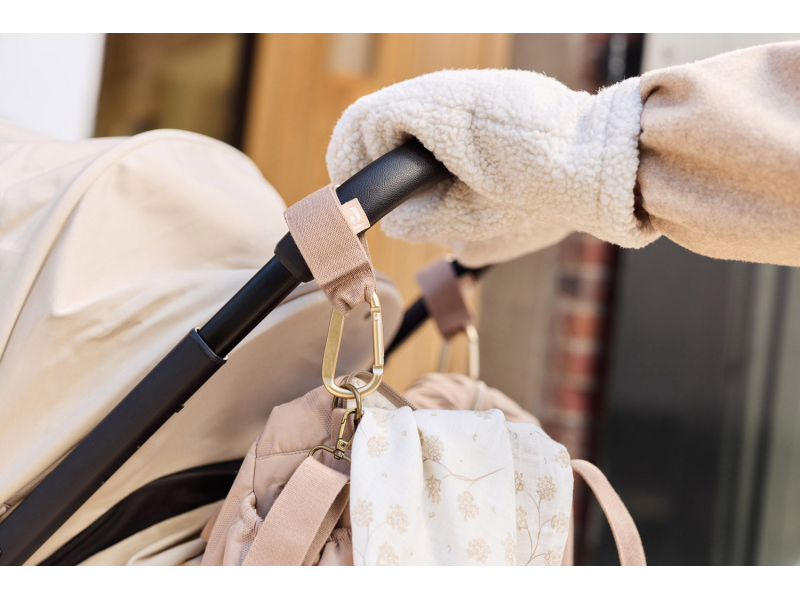 Úchyty na kočárek Milky Coffee