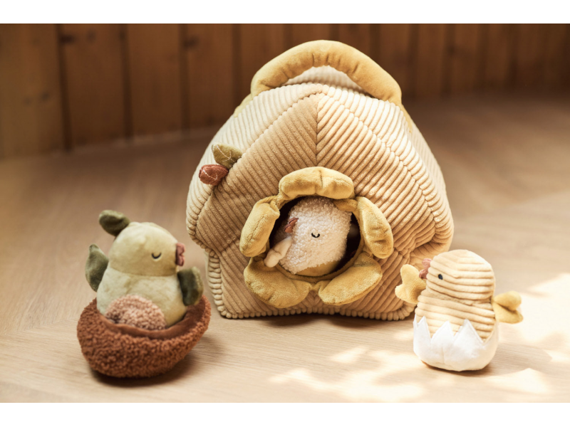 Ptačí budka s ptáčky textilní Tiny Park