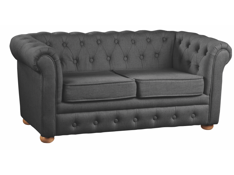 KIDS CONCEPT POHOVKA CHESTERFIELD DARK GREY