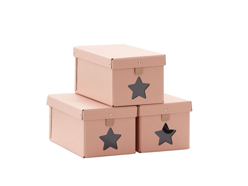 KIDS CONCEPT KRABICE NA TOPÁNKY 3KS PINK