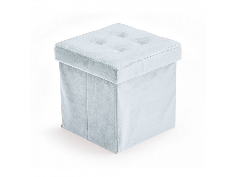 KIDS CONCEPT ÚLOŽNÝ TABURET VELVET LIGHT BLUE