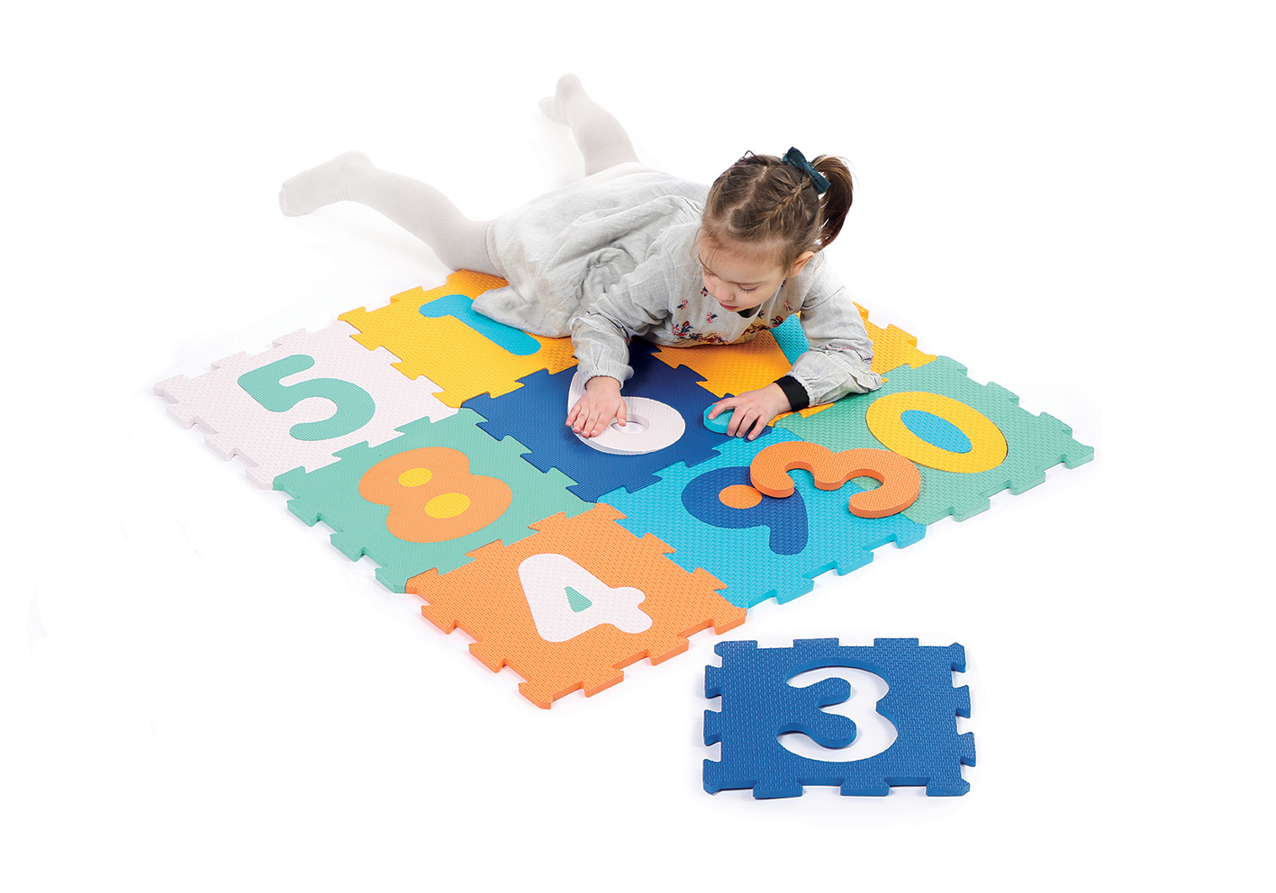 Puzzle pěnové 90x90cm Čísla