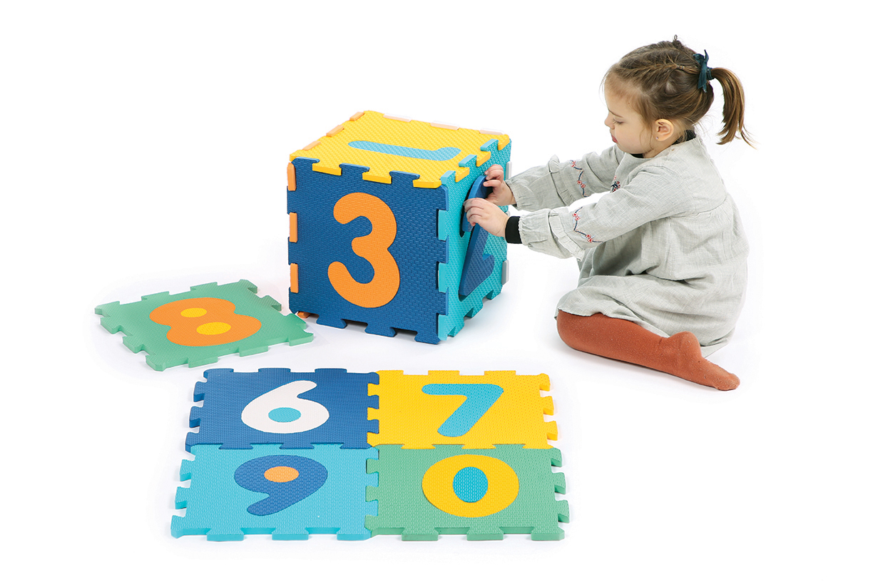 Puzzle pěnové 90x90cm Čísla