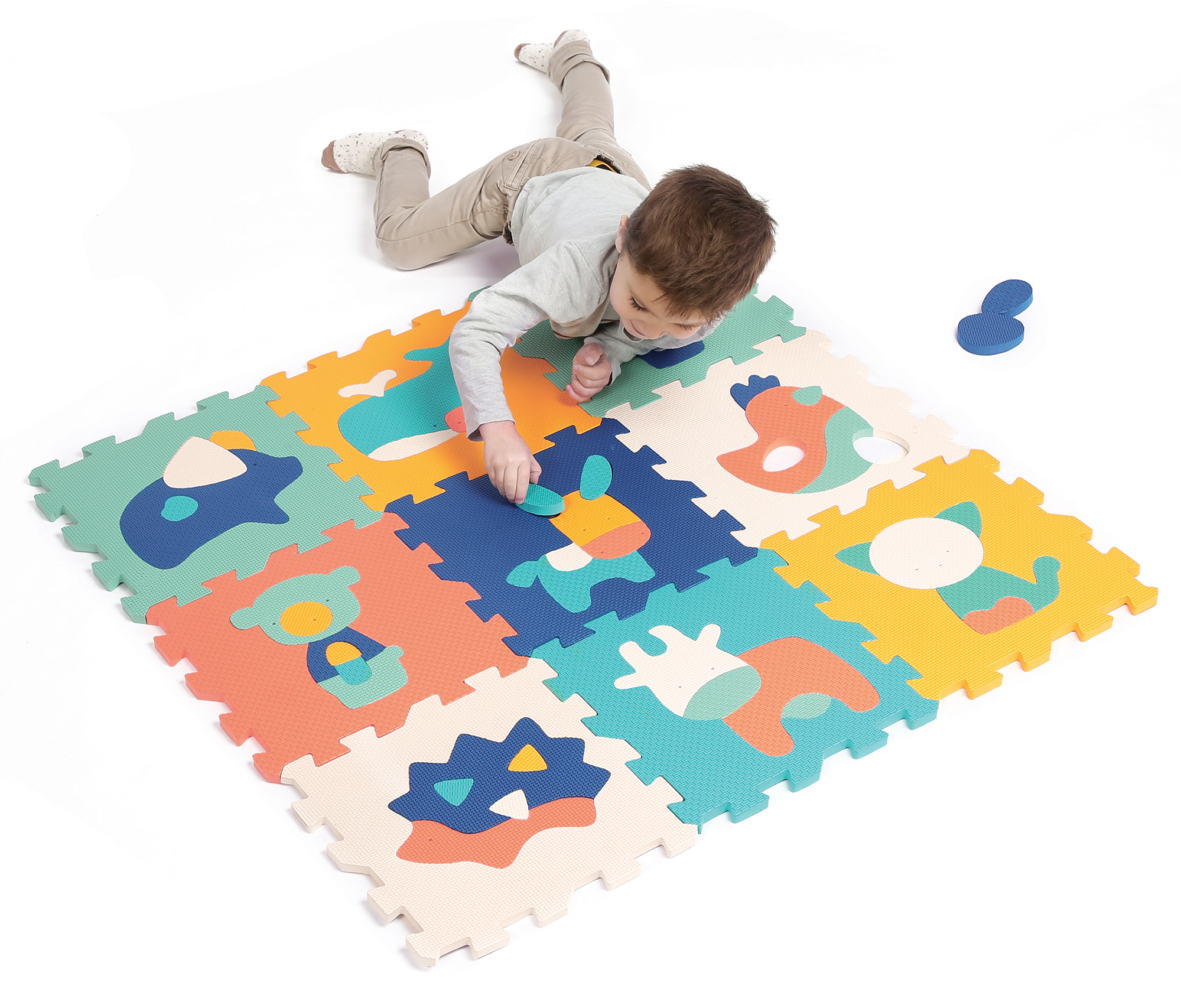 Puzzle pěnové 90x90 cm Zvířátka