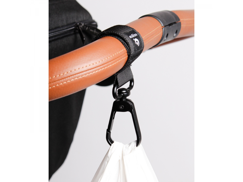 Úchyt velký pro zavěšení tašky na kočárek Black