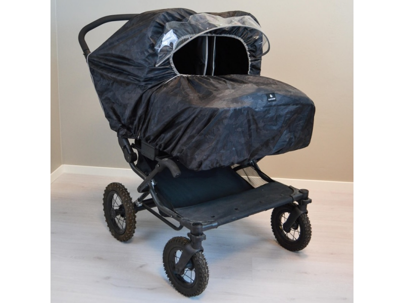 Pláštěnka na kočárek pro dvojčata Camo