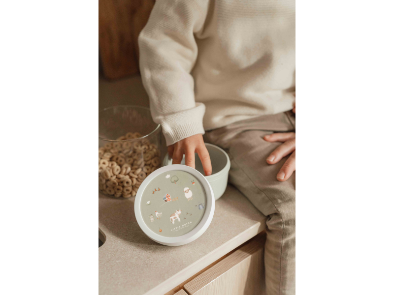 Box na ovoce s vidličkou Farma