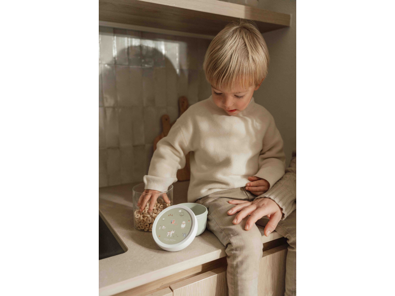 Box na ovoce s vidličkou Farma