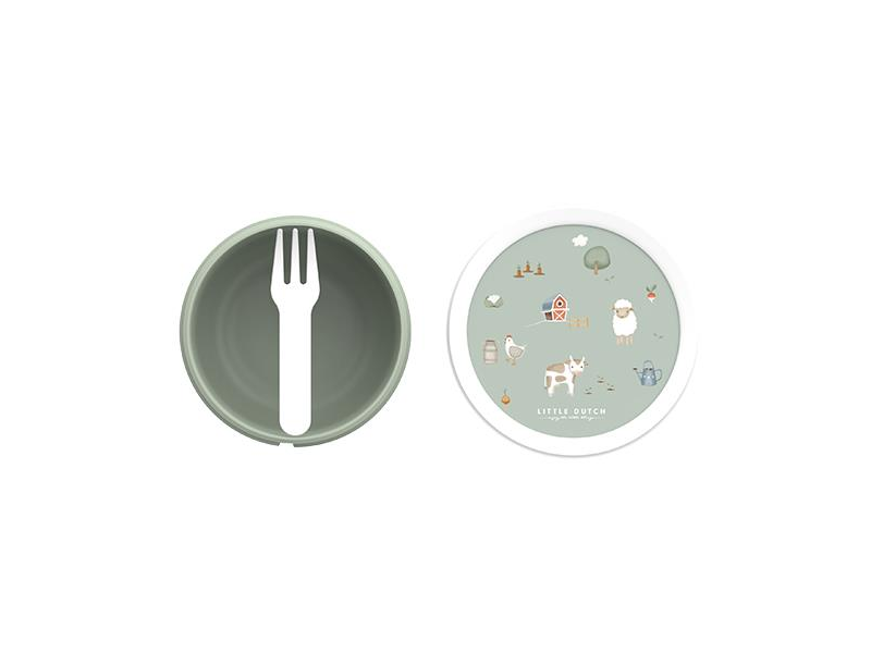 Box na ovoce s vidličkou Farma