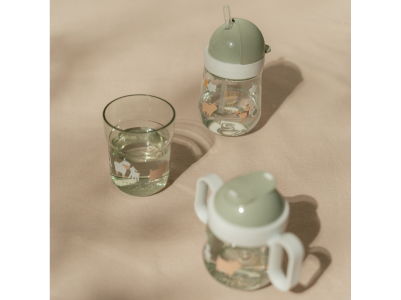 Hrnek s brčkem 300 ml 9m+ Farma