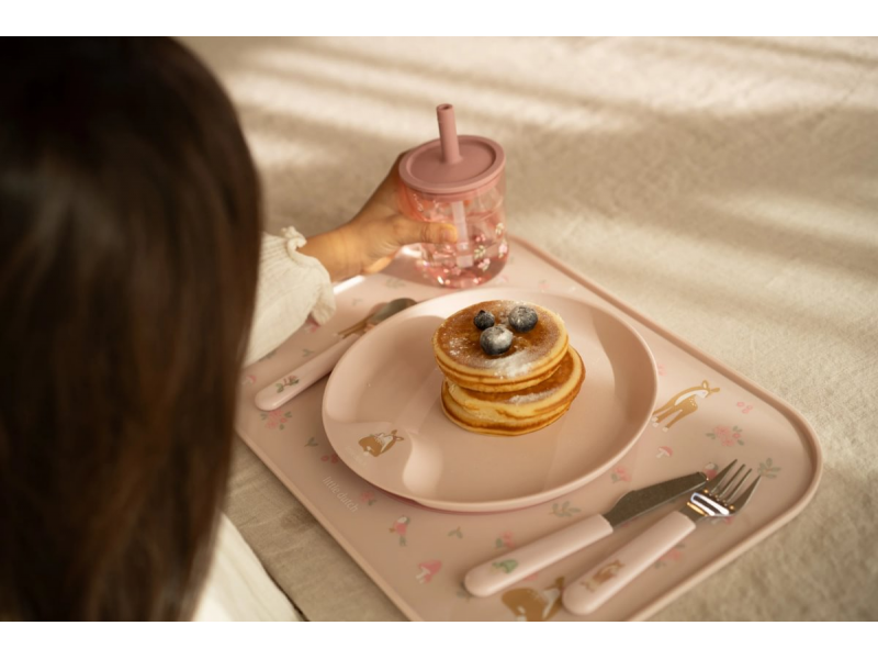 Kelímek s brčkem 250 ml Fairy Garden