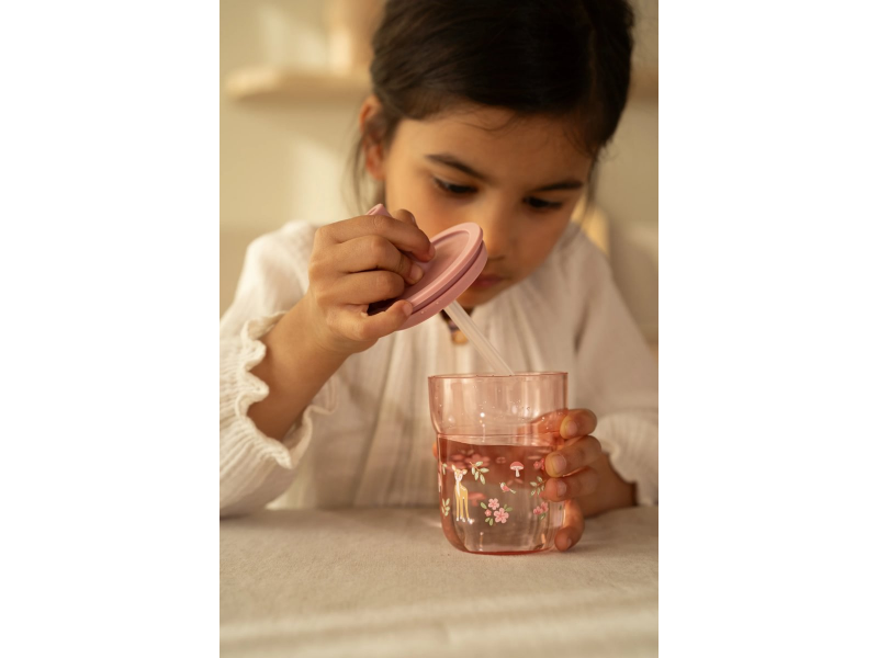 Kelímek s brčkem 250 ml Fairy Garden