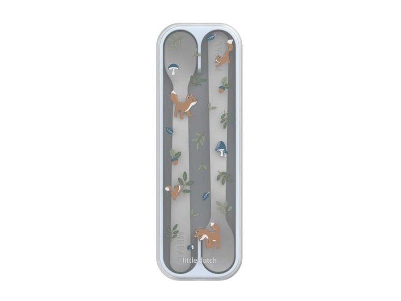 Lžičky 2 ks s pouzdrem Forest Friends