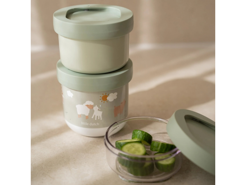 Kelímky na svačinu stohovací 3 ks Farma