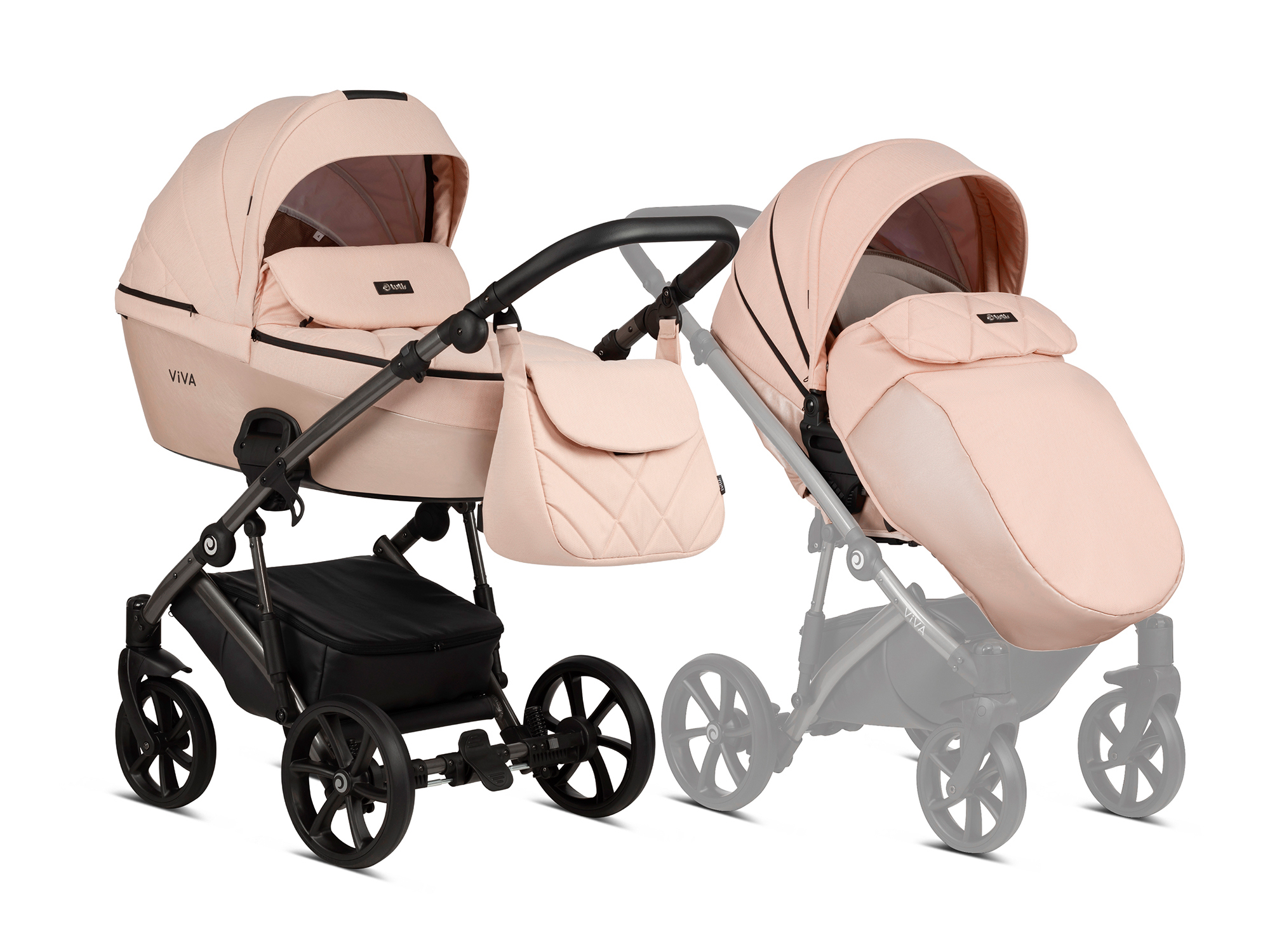 Kočárek Viva4 2v1 Luxury Rose Quartz
