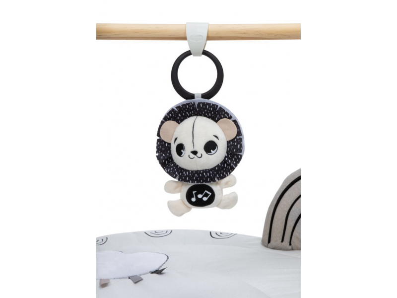 Hrací deka s dřevěnou hrazdou Black & White