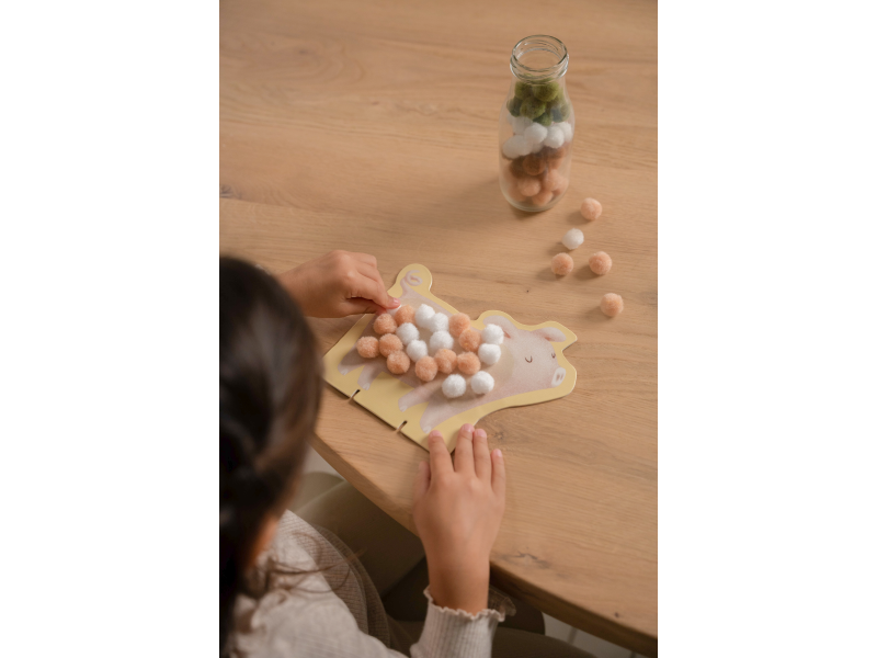 Kreativní sada s bambulkami Farma