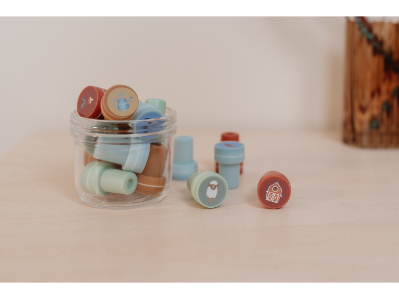 Razítka samobarvicí 16 ks Farma