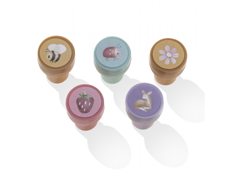 Razítka samobarvicí 16 ks Fairy Garden