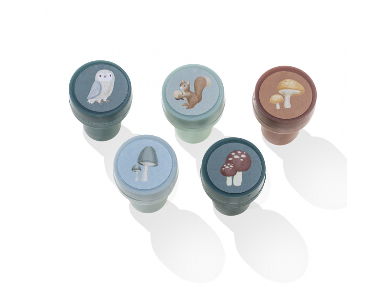 Razítka samobarvicí 16 ks Forest Friends