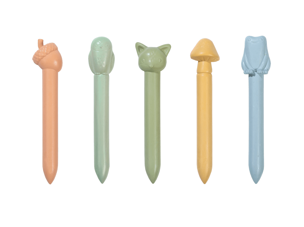 Voskovky 5 ks Forest Friends