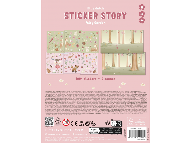 Sada se samolepkami Fairy Garden