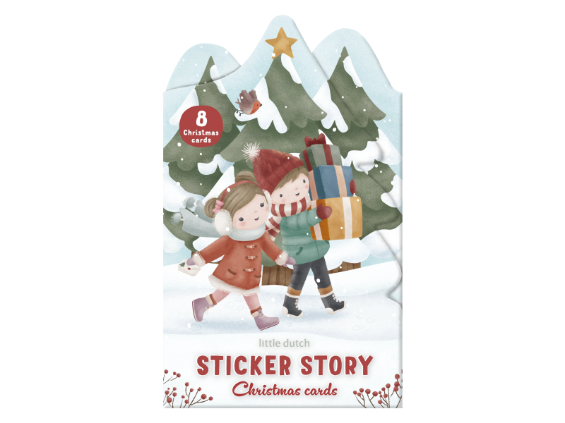 Sada se samolepkami Vánoční přání