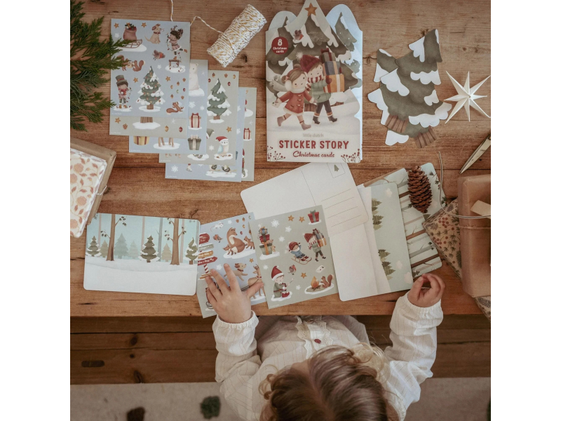 Sada se samolepkami Vánoční přání