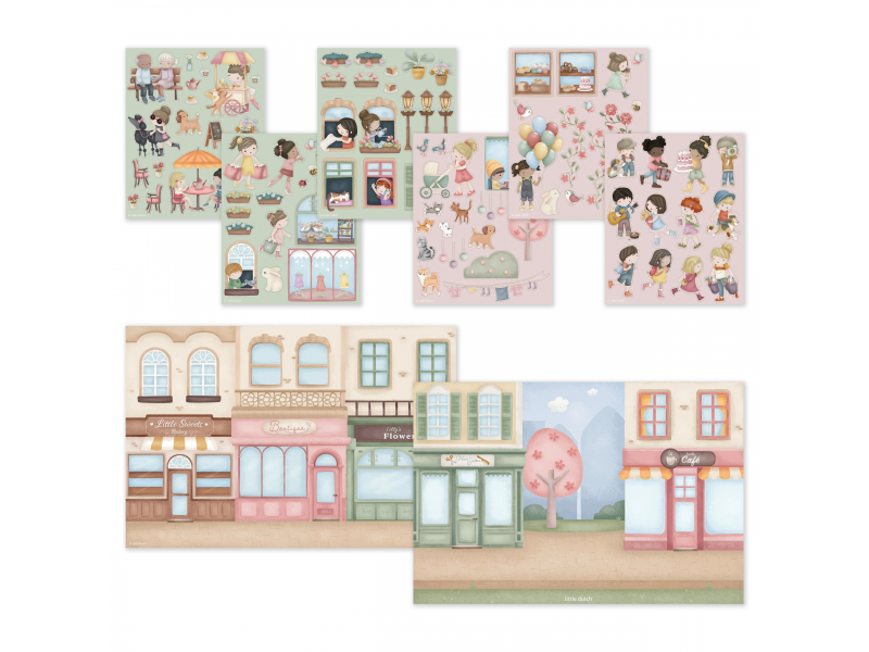 Knížka se samolepkami Nakupování Rosa