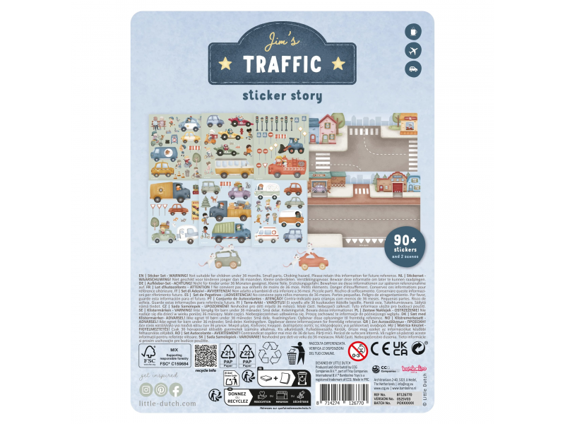 Knížka se samolepkami Doprava Jim