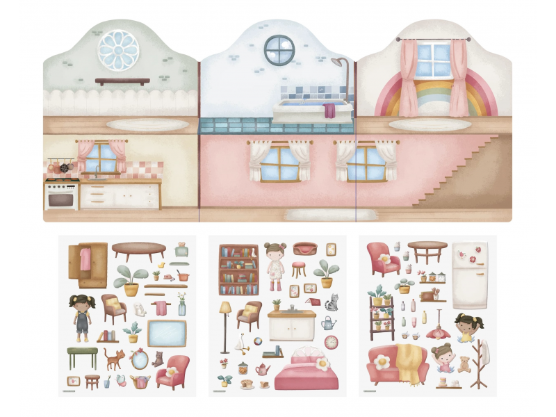 Knížka se samolepkami Dům Rosa