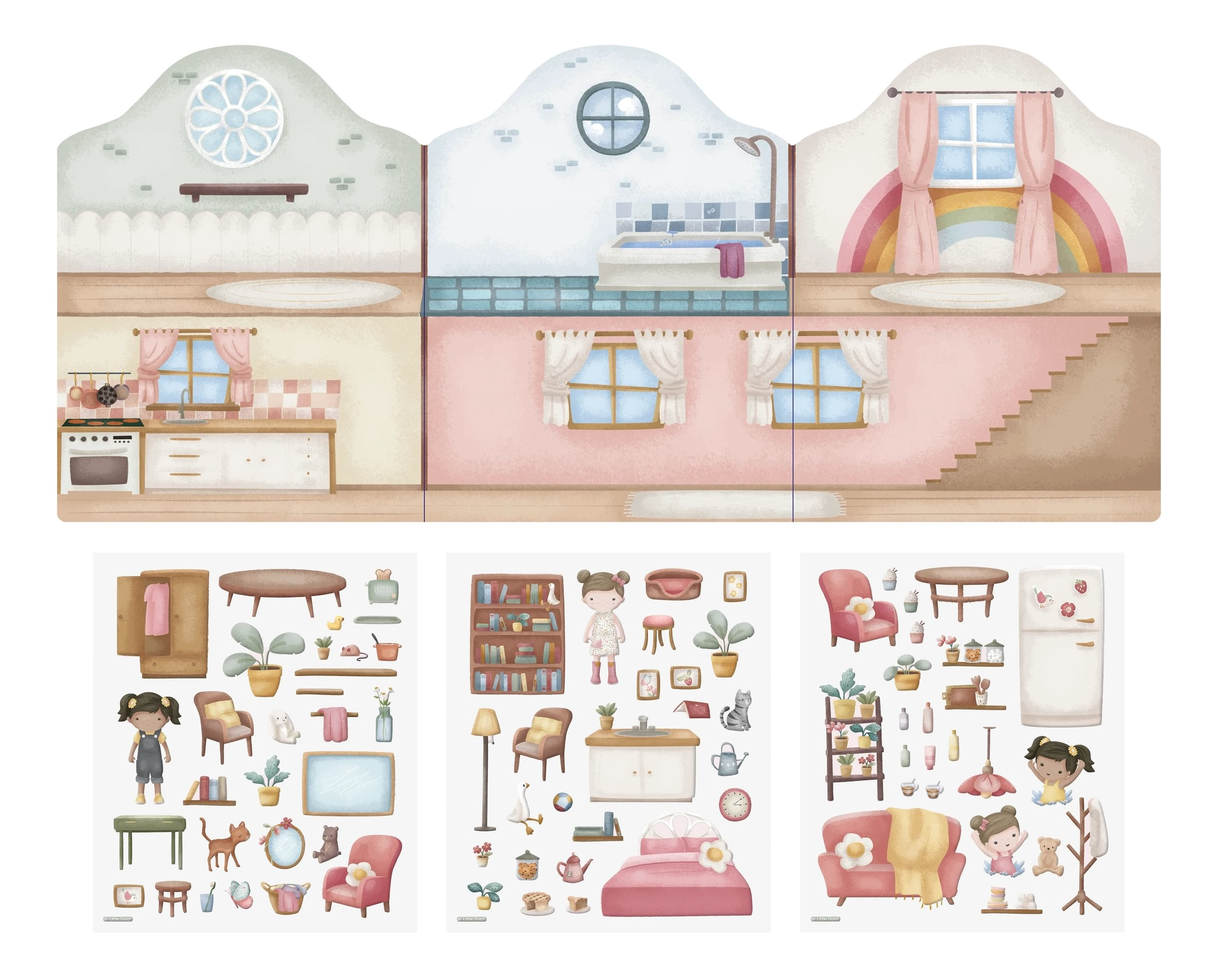 Knížka se samolepkami Dům Rosa