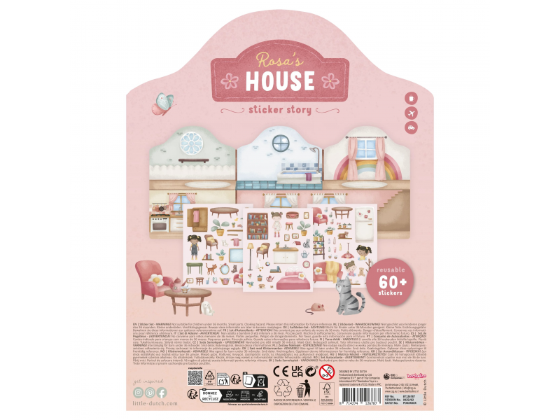 Knížka se samolepkami Dům Rosa