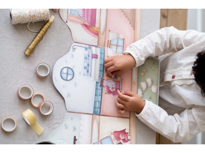 Knížka se samolepkami Dům Rosa