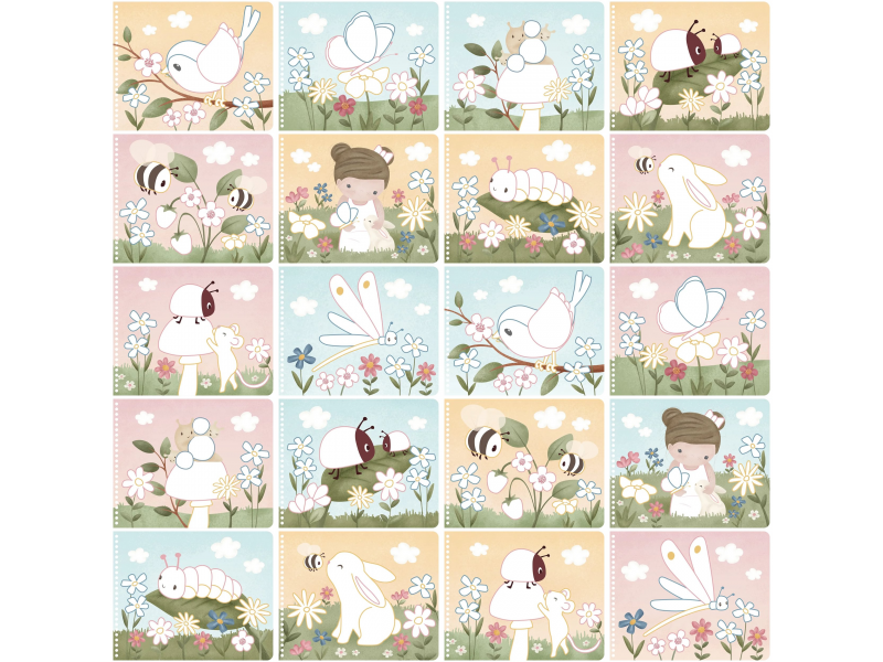 Omalovánky s pastelkami Zahrada Rosa