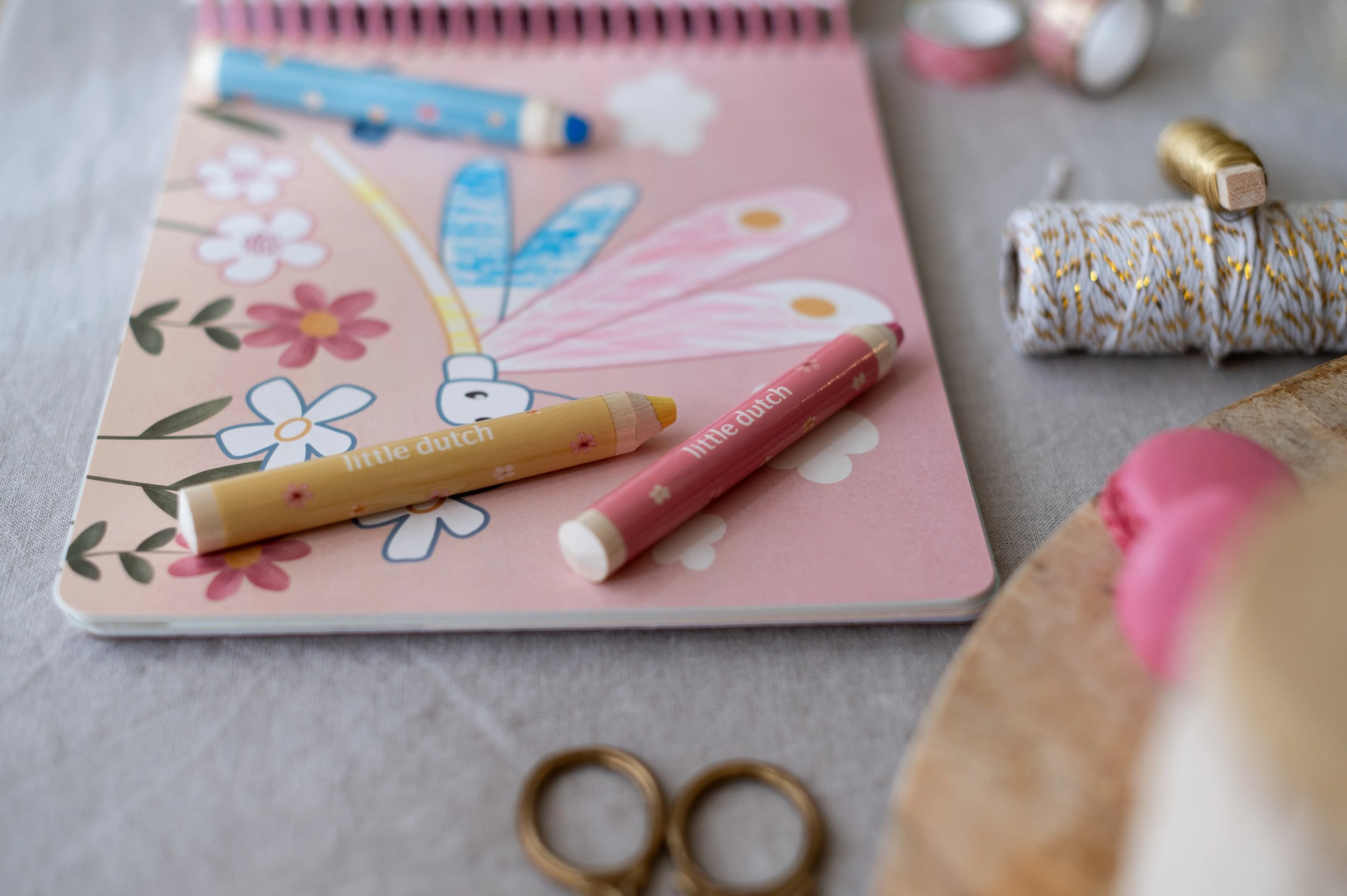 Omalovánky s pastelkami Zahrada Rosa