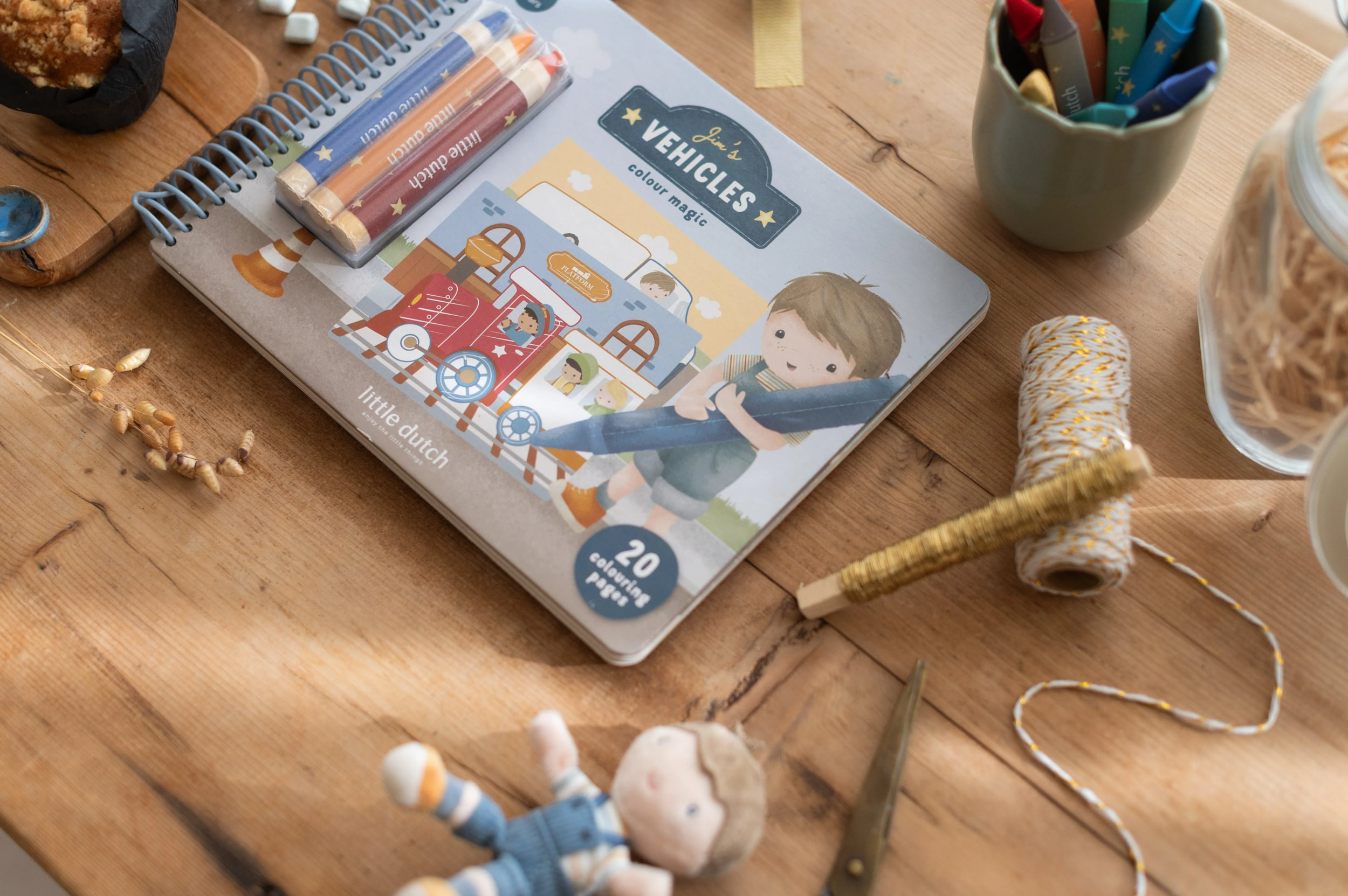 Omalovánky s pastelkami Doprava Jim